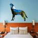 Foundry Select Lake View Howling Wolf Wall Decal Vinyl in Blue/Gray/Green | 28 H x 28 W in | Wayfair 0B568883C1334A3E99BF43AC01F8FC17