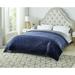 Cozy Tyme Zakary Flannel Blanket Reverse Heathered Sherpa For Bedroom Polyester in Blue | 90 W in | Wayfair B173-20NYQ-WR