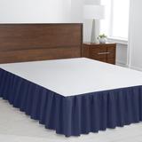 Ebern Designs Cotton Blend Percale Bedskirt Cotton in Blue | 78 W x 80 D in | Wayfair 739835A3C68B41C8B2B30B988A41FEDE