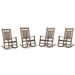 Sand & Stable™ Catelyn Outdoor Rocking Plastic Chair Plastic in Brown | 35 H x 29 W x 35 D in | Wayfair 9BD9E5FAAF9B40C6A6E4BC475E42E69F