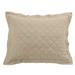 Gracie Oaks Boonsboro Linen Cotton Diamond Quilted Modern Rustic Pillow Sham Linen Blend in Brown | 20 H x 26 W in | Wayfair