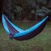 Arlmont & Co. Rebound Highland Dreams Nylon Camping Hammock in Blue/Gray | 126 H x 61 W x 126 D in | Wayfair D0B6F58F3C724410B6C517A9FDF51562