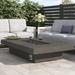 Greyleigh™ Geneva 72" Rectangle Concrete Propane Fire Pit Table by Jensen Co. Concrete in Black | 14 H x 72 W x 42 D in | Wayfair