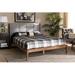 Foundry Select Tufted Platform Bed Wood & /Upholstered/Polyester in Brown/Gray | 44.49 H x 58.7 W x 80.31 D in | Wayfair