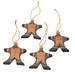 The Holiday Aisle® Happy Santa Hanging Figurine Ornament Wood in Blue/Brown | 3.5 H x 2.8 W x 0.2 D in | Wayfair 255319