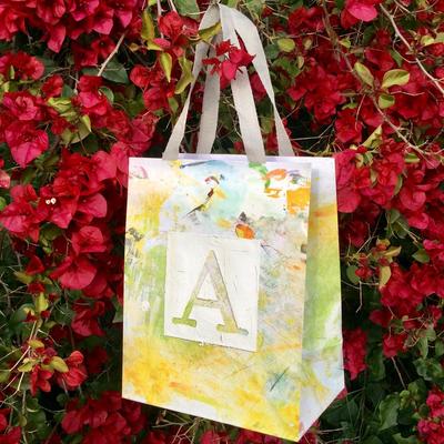 Anthropologie Other | Anthropologie Paper Shopping Gift Bag New | Color: Silver | Size: Os