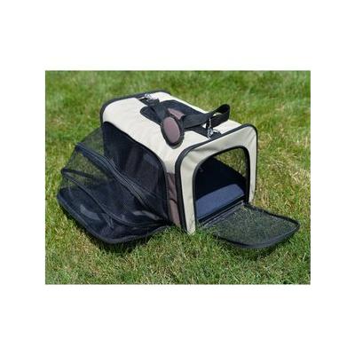Armarkat Soft-Sided Travel Dog & Cat Carrier Bag, Beige & Chocolate