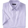 Men's Big & Tall KS Signature Wrinkle Free Short-Sleeve Oxford Dress Shirt by KS Signature in Soft Purple (Size 20)