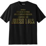 Men's Big & Tall KingSize Slogan Graphic T-Shirt by KingSize in Here I Am (Size 8XL)