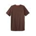 Men's Big & Tall Heavyweight Longer-Length Pocket Crewneck T-Shirt by Boulder Creek in Dark Brown (Size 9XL)