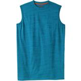 Men's Big & Tall Longer-Length Heavyweight Muscle Tee by Boulder Creek in Classic Teal Marl (Size XL)