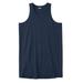 Men's Big & Tall Shrink-Less™ Lightweight Longer-Length Tank by KingSize in Navy (Size L) Shirt