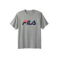 Men's Big & Tall FILA® Short-Sleeve Logo Tee by FILA in Charcoal Grey (Size 2XLT)