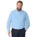 Men's Big & Tall KS Signature Wrinkle-Free Long-Sleeve Dress Shirt by KS Signature in Sky Blue (Size 17 1/2 39/0)