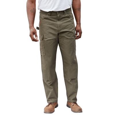 Men's Big & Tall Ripstop Cargo Pants by Wrangler® in Loden (Size 46 30)