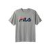 Men's Big & Tall FILA® Short-Sleeve Logo Tee by FILA in Charcoal Grey (Size 3XL)