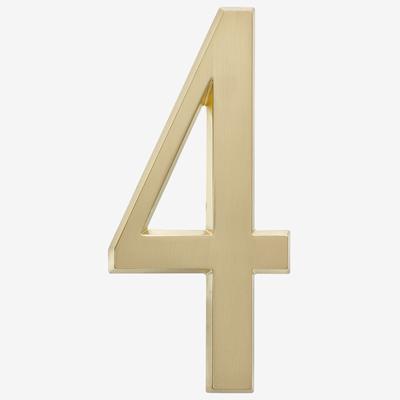 4" Numbers by Whitehall Products in #4 Gold