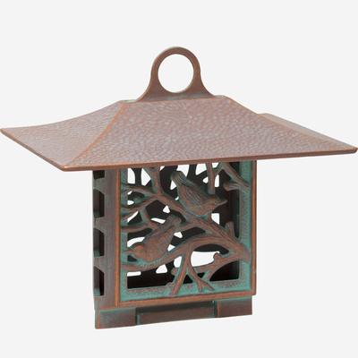 Nuthatch Suet Feeder by Whitehall Products in Copper Verdigris