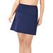 Plus Size Women's High-Waisted Swim Skirt with Built-In Brief by Swim 365 in Navy (Size 30) Swimsuit Bottoms