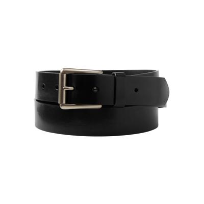 Men's Big & Tall Casual Leather Belt by KingSize in Black (Size 48/50)