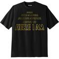 Men's Big & Tall KingSize Slogan Graphic T-Shirt by KingSize in Here I Am (Size XL)