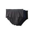 Men's Big & Tall Classic Cotton Briefs 3-Pack by KingSize in Assorted Basic (Size 2XL) Underwear