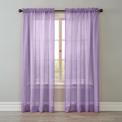 Wide Width BH Studio Crushed Voile Rod-Pocket Panel by BH Studio in Lilac (Size 51