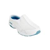 Extra Wide Width Women's The Traveltime Slip On Mule by Easy Spirit in White Light Blue (Size 7 WW)