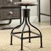 Adjustable Swivel Stool by 4D Concepts in Black Gray