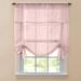 Wide Width BH Studio Sheer Voile Tie-Up Shade by BH Studio in Pale Rose (Size 32" W 44" L) Window Curtain