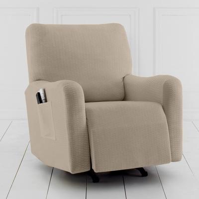 BH Studio Brighton Stretch Recliner Slipcover by BH Studio in Stone