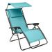 350 lbs. Weight Capacity Zero Gravity chair with Canopy by BrylaneHome in Breeze Folding Patio Lounger Chair