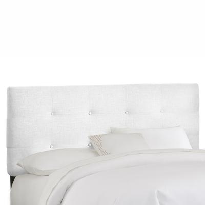 Roscoe Tufted Headboard by Skyline Furniture in Twill White (Size CALKNG)