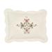 Ava Embroidered Cotton Sham by BrylaneHome in Ivory (Size STAND) Pillow