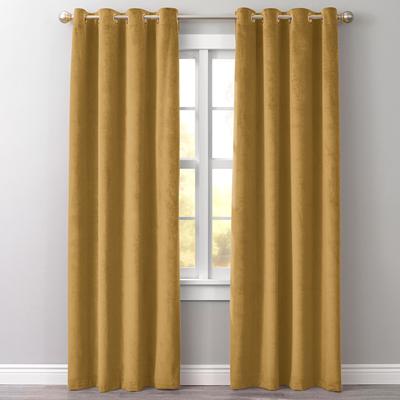 Wide Width BH Studio Velvet Grommet Panel by BH Studio in Gold (Size 50