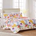 Watercolor Dream Quilt Set by Greenland Home Fashions in White (Size FL/QUE)