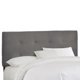 Roscoe Tufted Headboard by Skyline Furniture in Twill Grey (Size QUEEN)