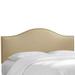 Ashland Nail Button Headboard by Skyline Furniture in Linen Sandstone (Size KING)