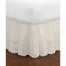 Fresh Ideas Ruffled Eyelet 18" Bed Skirt, Twin by Levinsohn Textiles in Ivory (Size CALKNG)