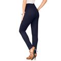 Plus Size Women's Skinny-Leg Comfort Stretch Jean by Denim 24/7 in Indigo Wash (Size 28 T) Elastic Waist Jegging