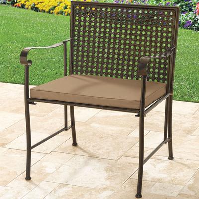 400 lbs. Weight Capacity Folding Chair with Cushion by BrylaneHome in Taupe Extra Wide Seat w/ free seat cushion