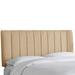 Wesley Channel Seam Headboard by Skyline Furniture in Linen Sandstone (Size KING)