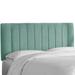 Wesley Channel Seam Headboard by Skyline Furniture in Velvet Caribbean (Size CALKNG)