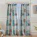 Wide Width Key West Seafoam Curtain Panel Pair by Greenland Home Fashions in Seafoam (Size 84" W 84" L)