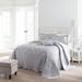 Amelia Bedspread by BrylaneHome in Grey (Size QUEEN)