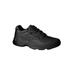 Women's Stability Walker Sneaker by Propet in Black Leather (Size 10 1/2X(2E))