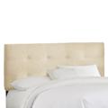 Roscoe Tufted Headboard by Skyline Furniture in Twill Natural (Size TWIN)