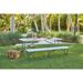 6 Fold-In-Half Resin Table by BrylaneHome in White Patio Table