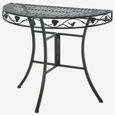 Ivy League Multi-Use 2 Half Round Table by 4D Concepts in Brown