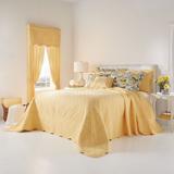 Florence Oversized Bedspread by BrylaneHome in Dandelion Yellow (Size KING)